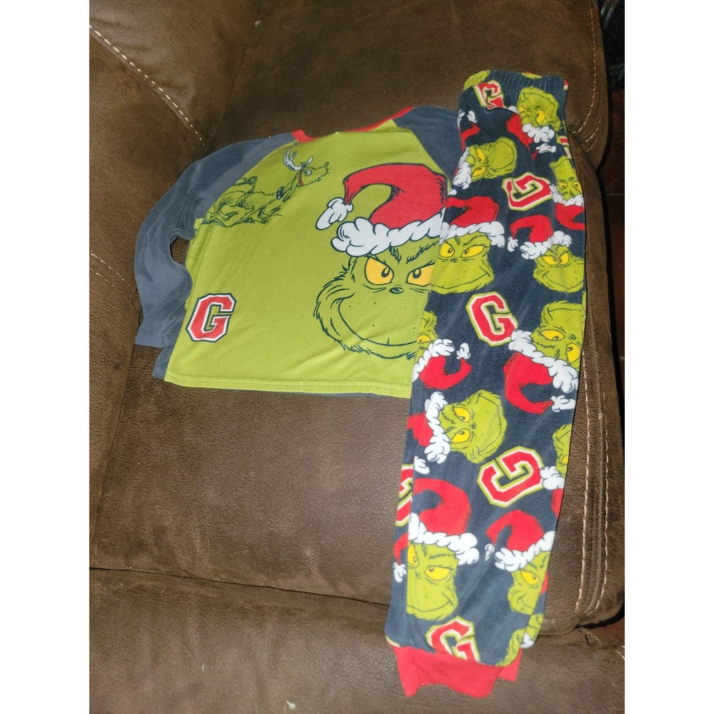 The grinch dress suess pajamas sleep wear size 6‎